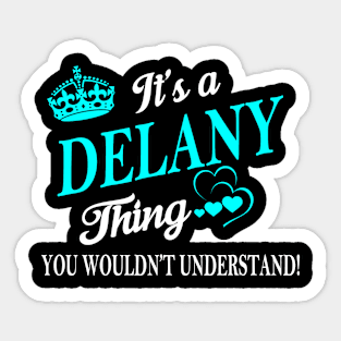 DELANY Sticker